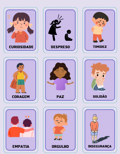 Cards de emoções parte 2